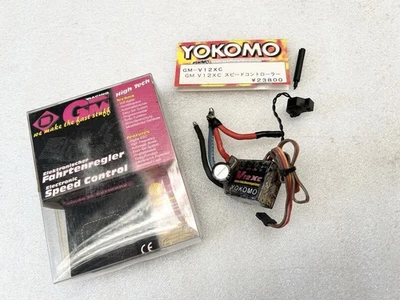 Yokomo GM V12XC ESC & Brush Motor for RC Cars B2 B3 B4 MR4TC Used ww8 - Image 1 of 4