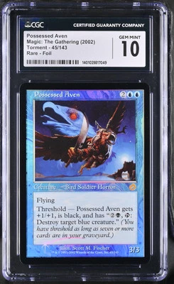 POSSESSED AVEN Torment Foil Rare CGC 10 MTG [Nostalgium] - Image 1 of 2