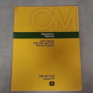 John Deere 509 609 709 Rotary Cutters Operator's Manual OM-W21329 Issue F4 - Picture 1 of 6