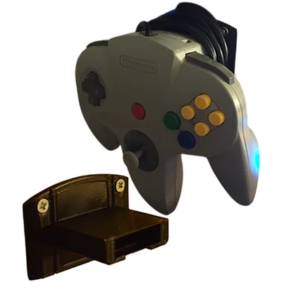 Nintendo 64 N64 Controller Wall Mount Holder Hanger Hook Cord Cable Organizer - Image 1 of 4
