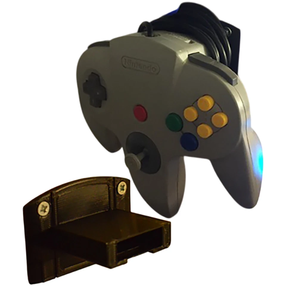Nintendo 64 N64 Controller Wall Mount Holder Hanger Hook Cord Cable Organizer - Image 1 of 4