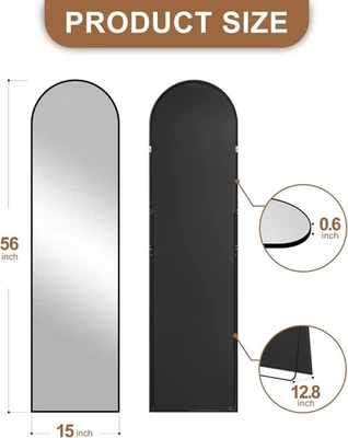 Зеркало полная длина, стоячее зеркало на весь корпус, большой пол с подставкой для настенного входа - Изображение 1 из 4