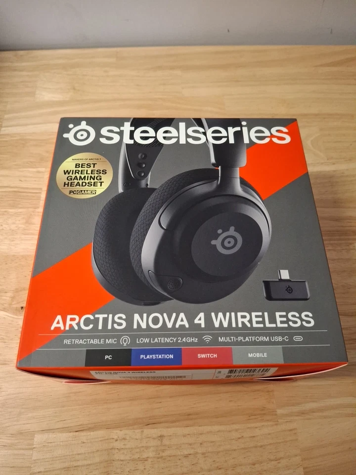 Steelseries Arctis Nova 4 Over-Ear Wireless Gaming Headset - Black 61636 [DI91] - Image 1 of 1