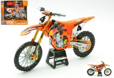 MODELLINO MOTO STATICO NEW RAY KTM RED BULL 450SX-F CHASE SEXTON N.4 2025 1:12 - Immagine 1 di 4