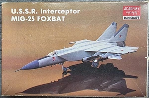 Academy USSR Interceptor MiG-25 Foxbat No.1626 1/144 Scale Open Box Parts Sealed - Picture 1 of 2