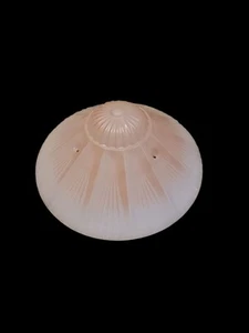 Vintage Art Deco Ceiling Glass Shade Frosted Starburst Three Chain 1920's 10.25" - Picture 1 of 8