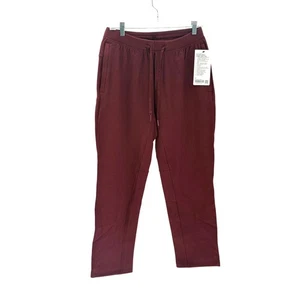 Lululemon Relaxed Fleece Jogger Crop Men Small Maroon Red Lunar New Year New - Picture 1 of 12