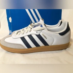 Adidas Hombre Samba OG - Blanco/Índigo/Goma - Talla 8 - Imagen 1 de 10