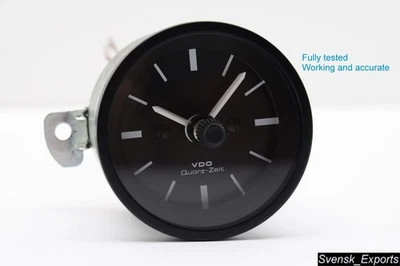 BMW E12 E23 E24 VDO ANALOG CLOCK GAUGE *WORKING* 52MM 530i 633csi 630csi 733I Foto 1 de 3