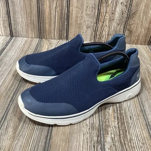 Skechers Go Walk 4 Mens 54152 Blue Walking Running Shoes Sneakers Size 11.5 M - Picture 1 of 11