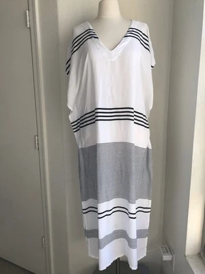 Vestido de casa traje de baño cubre Muumuu maxi largo caftán talla única para la mayoría Foto 1 de 4
