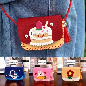 Crafts Art Handmade Bag Felt Crossbody Bag Gift DIY Handbag - Picture 1 of 11