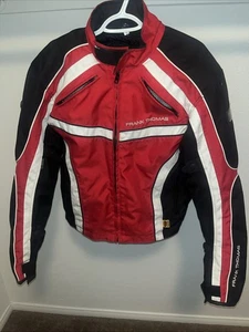Frank Thomas Aqua Pore Mens Motorcycle Racing Jacket Size Large Red - Picture 1 of 14