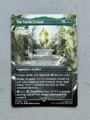 The Earth Crystal #342 Borderless Regular MTG Magic Final Fantasy FIN - NM - Image 1 of 2