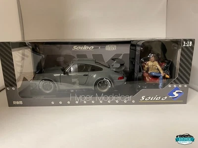 SOLIDO 1/18 PORSCHE 911 964 RWB BODYKIT DIORAMA GREY 1807517 - Immagine 1 di 4