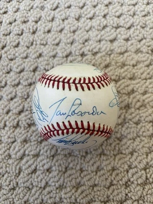 Béisbol firmado por las estrellas de la Liga Nacional 1989 BAS automático Tony Gwynn John Smoltz Foto 1 de 4