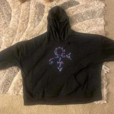 Torrid Prince O. P. P. Relaxed Fit Embroidered Hoodie Sz 0 L Black NWT New! Rare - Image 1 of 4