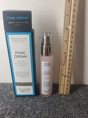 Esencia reafirmante rejuveneciente Sunday Riley Pink Drink 1,7 OZ 50 ml tamaño completo nueva en caja Foto 1 de 4