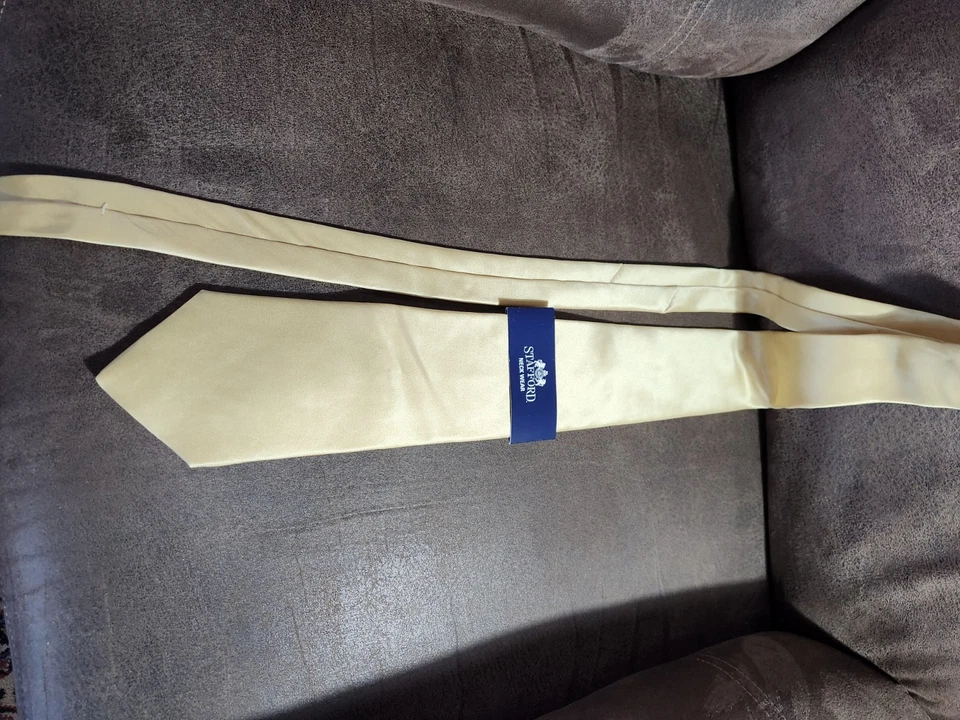 New With Tag Stafford Neck Tie Gold Color - Image 1 of 1