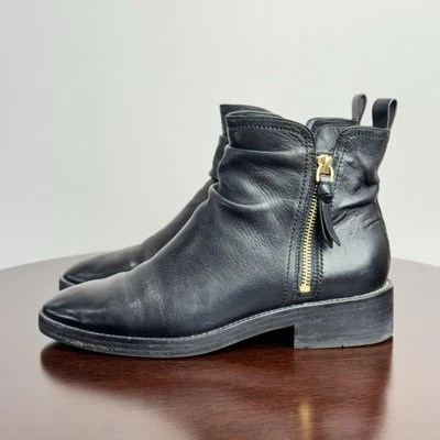 J570 - Zapatos Cole Haans de cuero negro para mujer - Talla 8B Foto 1 de 4