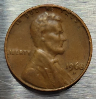 1968 D Penny Error Free Shipping - Image 1 of 2