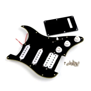 Pre-wired Loaded Pickguard SSH Pickup Backplate 500K Pots Tone for Strat 3-Ply - Picture 1 of 5