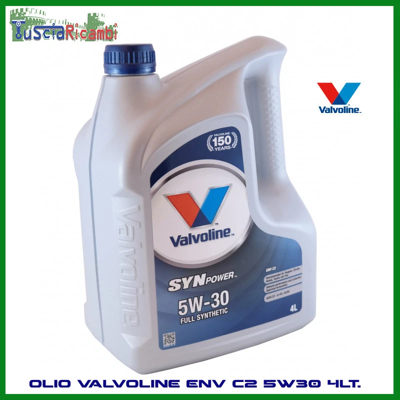 4 LITRI OLIO MOTORE VALVOLINE SYNPOWER ENV C2 5W-30 FULL SYNTHETIC API SN/CF  - Immagine 1 di 1