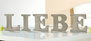 Gilde *Schriftzug LIEBE* Love Buchstaben aus Zement Figur - 20179A - Bild 1 von 1