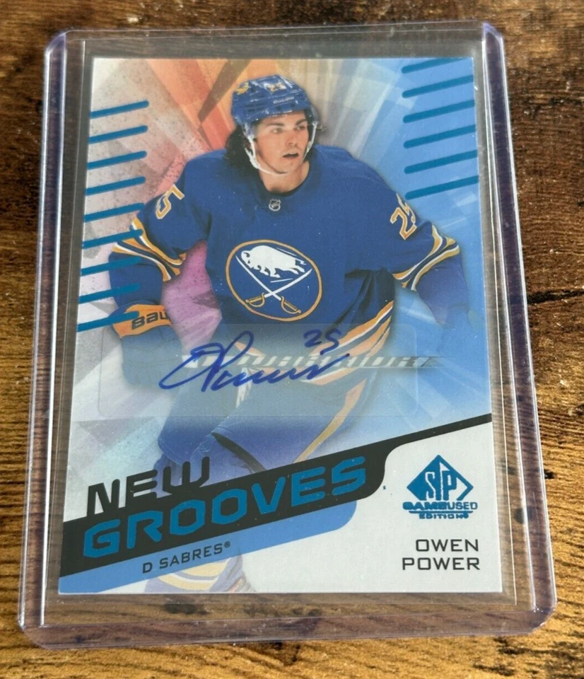 2022-23 Upper Deck SP Game Used SP RC New Grooves Auto #NG-2 Owen Power - Image 1 of 2