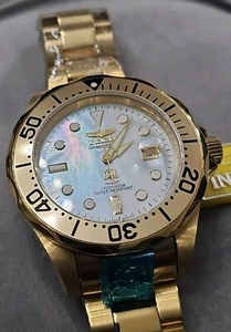 INVICTA #3052 Men's Professional Grand Diver Classic Gold Tone Scuba Watch New  - Picture 1 of 18