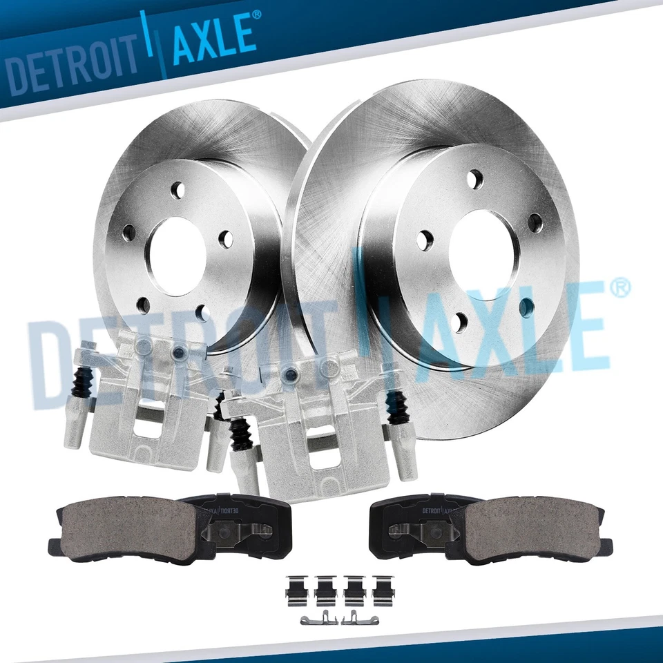 Rotores de disco traseros de 11,89" pinzas almohadillas para Avenger Caliber Compass 200 Patriot Foto 1 de 4