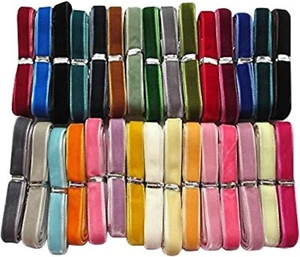 Chenkou Craft 30 Yards 3/8" Velvet Ribbon Total 30 Colors Assorted Lots Bulk  - Picture 1 of 8