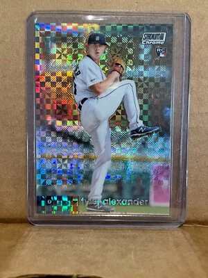 Tyler Alexander 2020 Topps Stadium Club Chrome X-Fractor RC #334 - Image 1 of 2