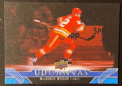 MacKenzie Weegar 2023-24 Insert UD Canvas #C12 Calgary Flames - Image 1 of 2