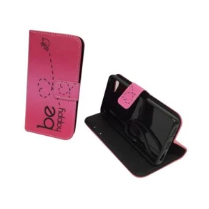 Schutz Hülle Handy Lenovo ZUK Z2 Be Happy Pink Tasche Case Panzer Schutz Glas 9H - Zdjęcie 1 z 2