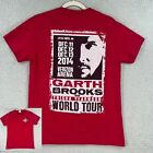 Garth Brooks Shirt Adult Small Little Rock Arkansas 2014 Concert Tour Red