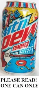 Mountain Dew Americana Summer Freeze Cherry Lemon Raspberry FULL Can USA 2023 - Picture 1 of 5