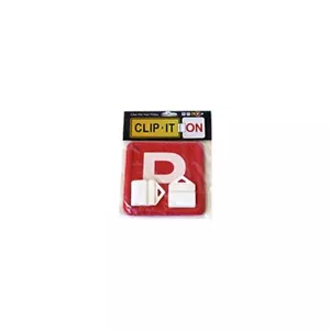 Clip It On 2 x White P Plates on Red background - Suits WA and VIC - B2C2CWRP... - Picture 1 of 1