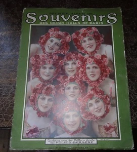 1925 PREMIER ALBUM DE SOUVENIRS DES MUSIC HALLS DE PARIS folies bergère - Imagen 1 de 12