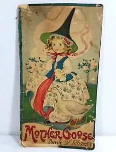 Mother Goose Book of Rhymes 1917 Antique Paperback for Junk Journaling Ephemera - Picture 1 of 16