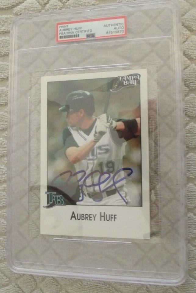 AUBREY HUFF FIRMADO A MANO AUTO IMPRESIÓN FOTOGRÁFICA LOSA DE GRAN TAMAÑO AUTÉNTICO PSA/DNA Foto 1 de 1