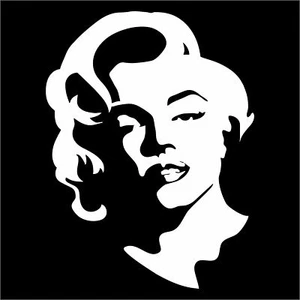 adesivo prespaziato Marilyn Monroe prespaced sticker decal autocollant aufkleber - Imagen 1 de 1