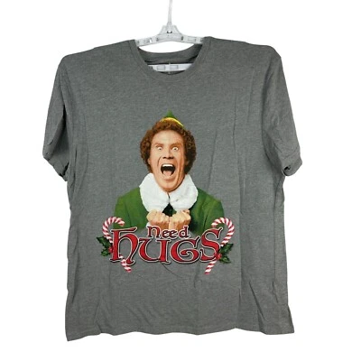 Camiseta gráfica Elf Movie Need Hugs XL gris brevemente declarada Foto 1 de 4