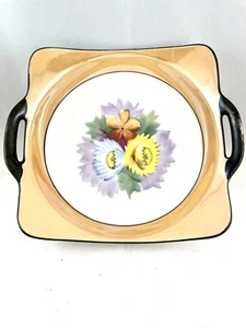 Vintage Noritake Luster ware Hand Painted Square Dish Handles  - Picture 1 of 8