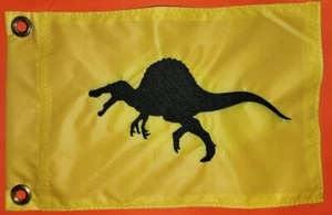 BANDERA DE SEGURIDAD SPINOSAURUS DINOSAUR personalizada Jeep UTV triciclo ATV PLAYHOUSE - Imagen 1 de 7