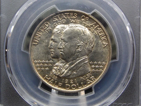 1921 Commemorative *ALABAMA* Silver Half Dollar 50c PCGS MS63 #362 Unc BU ECC&C Cover