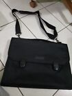 Brookstone Messenger Bag Black Crossbody removable strap New without tags