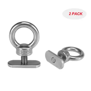 Confezione 2 Occhielli di Fiocco per Montaggio Pista Kayak Costruzione Acciaio Inox F6G8 - Foto 1 di 10