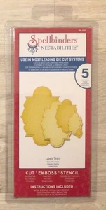 Spellbinders Nestabilities Labels Thirty (S5-157) die set - Picture 1 of 2