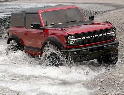 Se adapta a 21-25 Bronco 2 puertas diseño de aire súper perno guardabarros llamaradas negro satinado FO34E23 Foto 1 de 4